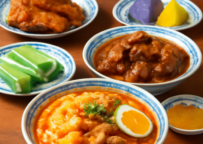 Exploring the Fusion of Malay and Chinese Influences in Peranakan Cuisine of Singapore