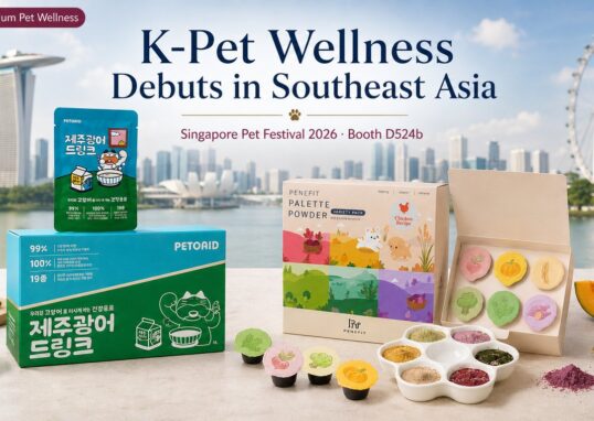 PETOAID’s Jeju Flounder Drink is a feline hydration broth made with Jeju olive flounder, designed to support cats’ voluntary water intake and daily wellness.
AI-assisted visual courtesy of HUFS GTEP Team WON:DER.  