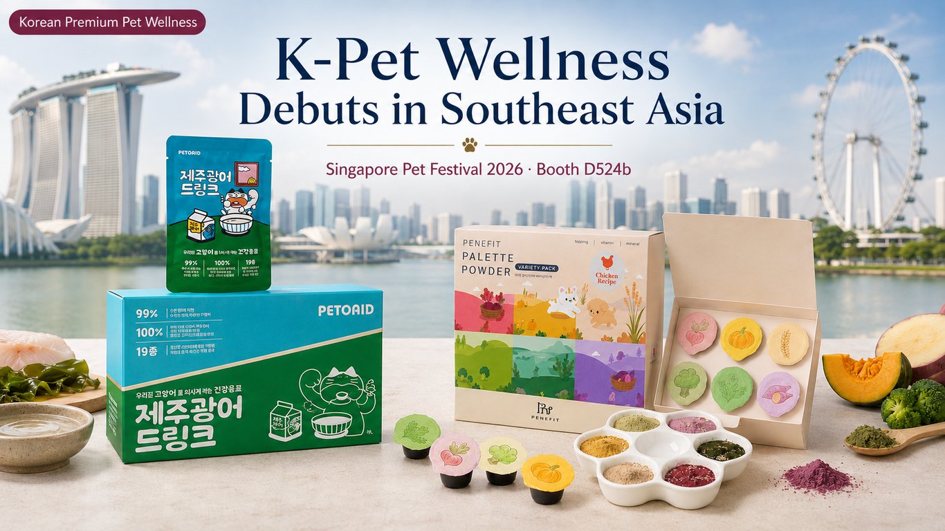 PETOAID’s Jeju Flounder Drink is a feline hydration broth made with Jeju olive flounder, designed to support cats’ voluntary water intake and daily wellness.
AI-assisted visual courtesy of HUFS GTEP Team WON:DER.  