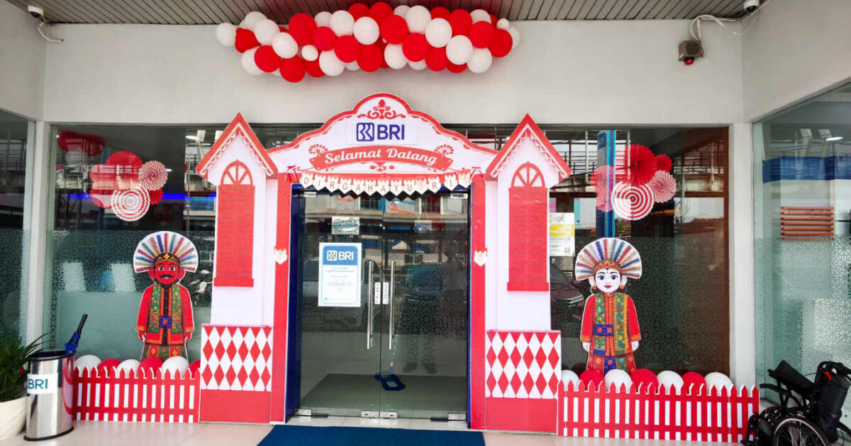 Sambut HUT ke-81 RI, BRI BO Rawamangun Semarakkan Kantor dengan Dekorasi Nuansa Merah Putih