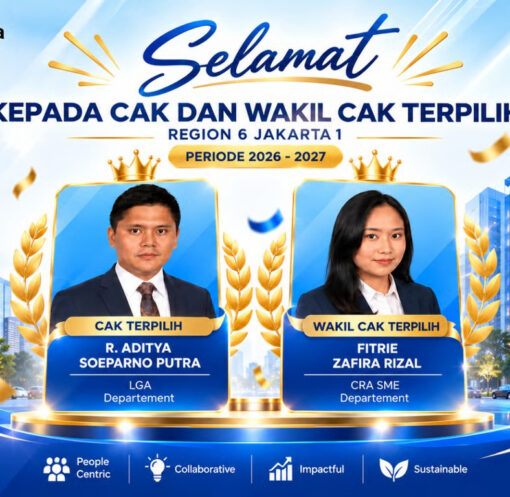 R. Aditya Soeparno Putra Terpilih sebagai Change Agent Koordinator BRI Region 6 Periode 2026–2027